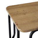 vidaXL Dohányzóasztal Kézműves Tölgy 100 x 50 x 45 cm Szerelt Fa