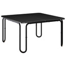 vidaXL Dohányzóasztal Fekete 100 x 100 x 45 cm Szerelt Fa