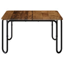 vidaXL Dohányzóasztal Antik Fa 100 x 100 x 45 cm Szerelt Fa