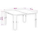 vidaXL Dohányzóasztal Kézműves Tölgy 100 x 100 x 45 cm Szerelt Fa
