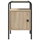 vidaXL Éjjeliszekrény 2 db Sonoma Tölgy 35 x 36,5 x 56 cm Szerelt Fa