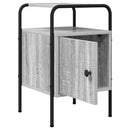 vidaXL Éjjeliszekrény 2 db Szürke Sonoma 35 x 36,5 x 56 cm Szerelt Fa