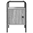 vidaXL Éjjeliszekrény 2 db Szürke Sonoma 35 x 36,5 x 56 cm Szerelt Fa