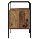 vidaXL Éjjeliszekrény Antik Fa 35 x 36,5 x 56 cm Szerelt Fa