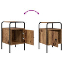 vidaXL Éjjeliszekrény Antik Fa 35 x 36,5 x 56 cm Szerelt Fa