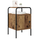 vidaXL Éjjeliszekrény 2 db Antik Fa 35 x 36,5 x 56 cm Szerelt Fa