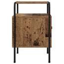 vidaXL Éjjeliszekrény 2 db Antik Fa 35 x 36,5 x 56 cm Szerelt Fa