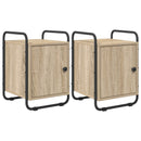 vidaXL Éjjeliszekrény 2 db Sonoma Tölgy 35 x 36,5 x 50 cm Szerelt Fa