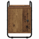 vidaXL Éjjeliszekrény Antik Fa 35 x 36,5 x 50 cm Szerelt Fa