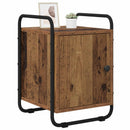 vidaXL Éjjeliszekrény Antik Fa 35 x 36,5 x 50 cm Szerelt Fa