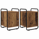vidaXL Éjjeliszekrény 2 db Antik Fa 35 x 36,5 x 50 cm Szerelt Fa