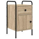 vidaXL Éjjeliszekrény 2 db Sonoma Tölgy 35 x 36,5 x 61 cm Szerelt Fa
