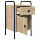 vidaXL Éjjeliszekrény 2 db Sonoma Tölgy 35 x 36,5 x 61 cm Szerelt Fa