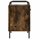 vidaXL Éjjeliszekrény 2 db Füstös Tölgy 35 x 36,5 x 61 cm Szerelt Fa