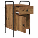 vidaXL Éjjeliszekrény Antik Fa 35 x 36,5 x 61 cm Szerelt Fa