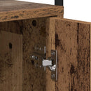 vidaXL Éjjeliszekrény 2 db Antik Fa 35 x 36,5 x 61 cm Szerelt Fa