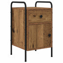 vidaXL Éjjeliszekrény 2 db Antik Fa 35 x 36,5 x 61 cm Szerelt Fa