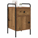 vidaXL Éjjeliszekrény 2 db Antik Fa 35 x 36,5 x 61 cm Szerelt Fa