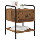 vidaXL Éjjeliszekrény Antik Fa Szerelt Fa