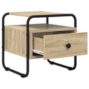 vidaXL Éjjeliszekrény 2 db Sonoma Tölgy 40 x 39,5 x 40 cm Szerelt Fa