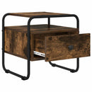 vidaXL Éjjeliszekrény 2 db Füstös Tölgy 40 x 39,5 x 40 cm Szerelt Fa