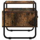 vidaXL Éjjeliszekrény 2 db Füstös Tölgy 40 x 39,5 x 40 cm Szerelt Fa