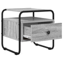 vidaXL Éjjeliszekrény 2 db Szürke Sonoma 40 x 39,5 x 40 cm Szerelt Fa