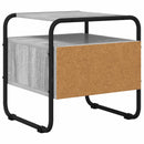 vidaXL Éjjeliszekrény 2 db Szürke Sonoma 40 x 39,5 x 40 cm Szerelt Fa