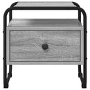 vidaXL Éjjeliszekrény 2 db Szürke Sonoma 40 x 39,5 x 40 cm Szerelt Fa