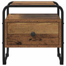 vidaXL Éjjeliszekrény Antik Fa 40 x 39,5 x 40 cm Szerelt Fa