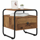 vidaXL Éjjeliszekrény 2 db Antik Fa 40 x 39,5 x 40 cm Szerelt Fa
