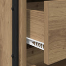 vidaXL Éjjeliszekrény Kézműves Tölgy 40 x 39,5 x 40 cm Szerelt Fa