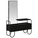 vidaXL Öltözködőasztal Fekete Tölgy 100 x 36,5 x 136 cm Szerelt Fa