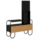 vidaXL Öltözködőasztal Fekete Tölgy 100 x 36,5 x 136 cm Szerelt Fa