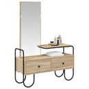vidaXL Öltözködőasztal Sonoma Tölgy 100 x 36,5 x 136 cm Szerelt Fa
