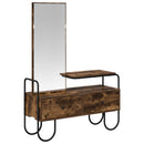 vidaXL Öltözködőasztal Füstös Tölgy 100 x 36,5 x 136 cm Szerelt Fa