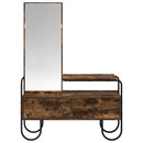 vidaXL Öltözködőasztal Füstös Tölgy 100 x 36,5 x 136 cm Szerelt Fa