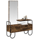vidaXL Öltözködőasztal Füstös Tölgy 100 x 36,5 x 136 cm Szerelt Fa