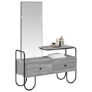 vidaXL Öltözködőasztal Szürke Sonoma 100 x 36,5 x 136 cm Szerelt Fa