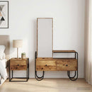 vidaXL Öltözködőasztal fiókkal Antik Fa 100 x 36,5 x 136 cm Szerelt Fa
