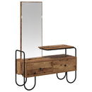 vidaXL Öltözködőasztal fiókkal Antik Fa 100 x 36,5 x 136 cm Szerelt Fa