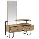 vidaXL Öltözködőasztal Kézműves Tölgy 100 x 36,5 x 136 cm Szerelt Fa
