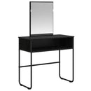 vidaXL Öltözködőasztal Fekete Tölgy 81 x 40 x 131 cm Szerelt Fa