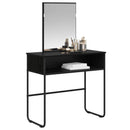 vidaXL Öltözködőasztal Fekete Tölgy 81 x 40 x 131 cm Szerelt Fa