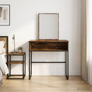 vidaXL Öltözködőasztal Füstös Tölgy 81 x 40 x 131 cm Szerelt Fa