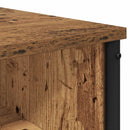 vidaXL Öltözködőasztal polcokkal Antik Fa 81 x 40 x 131 cm Szerelt Fa