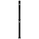 vidaXL Napelemes zuhany zuhanyfejjel 20 l PVC, ABS, Cinkötvözet Fekete