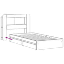 vidaXL Ágykeret tárolóval fiókkal Fehér 80 x 200 cm Szerelt Fa