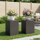 vidaXL Növényállvány 2 pcs Fekete 30 x 30 x 40 cm Acél