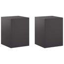vidaXL Növényállvány 2 pcs Fekete 30 x 30 x 40 cm Acél